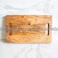 Bandeja de Servir de Madera Ecológica Minimalista Moderna, Tablero Pulido para Uso en el Hogar o Restaurante, Decoración Natural para la Cocina - Product Image 2