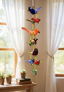 Decoración Colgante de Pájaros Coloridos Hechos a Mano al por Mayor, Adorno Tradicional de Pájaros para Pared, Decoración del Hogar, Sala de Estar, Balcón, Jardín - Product Image 6