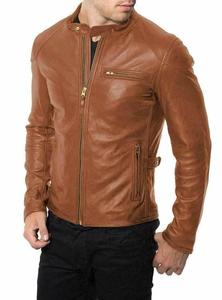 Chaqueta de Invierno 2025 de Cuero Genuino para Hombre, Estilo Vintage, Alta Calidad, Personalizada, Impermeable, Transpirable y Ecológica - Product Image 4