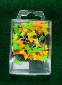 AA0153 Spool <b>Head</b> pins Butterfly <b>style</b> | <b>Head</b> Pins Peach Heart | For Dressmaker, Craft, Sewing Project and DIY Decoration - Product Image 4