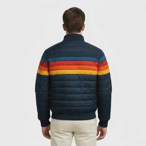 Handmade Unisex Bomber Puffer Jacket-<b>Canvas</b> Waterproof Windproof Plus Size Winter Streetwear - Product Image 5