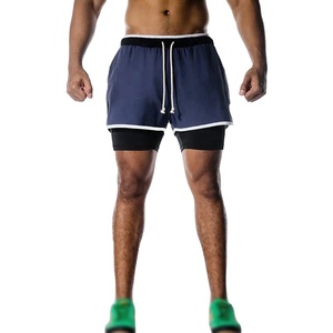 Pantalones cortos deportivos suaves y cómodos para hombre al por mayor para gimnasio, correr, fitness y baloncesto, ropa deportiva informal tejida del fabricante - Product Image 6