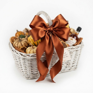 Ruban satiné simple face en cuivre brun rouillé de 25 mm, lot de 5 rouleaux de 8 mètres, idéal pour les présentoirs de cadeaux d'automne, la boutique et le style commercial. - Product Image 4