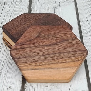 Posavasos de Madera Exclusivos de Alta Calidad, Posavasos de Madera Natural para Café y Té, Utensilios de Cocina - Product Image 2