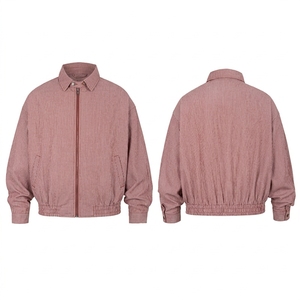 Blouson bomber unisexe 100% coton, style américain, streetwear décontracté, fermeture éclair, détail bouton, veste d'automne et d'hiver légère - Product Image 6