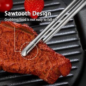 Premium Stainless Steel Kitchen Grill <b>Tongs</b> for Cooking BBQ <b>Serving</b> - Product Image 5