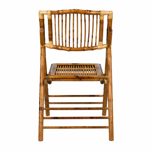Wholesale Bamboo Folding Chair Stick Back Design Natural Event <b>Seating</b> <b>for</b> Indoor Outdoor Wedding Furniture OEM ODM - Product Image 3