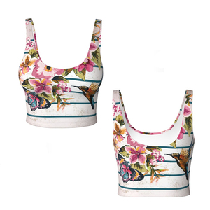 Sujetador Deportivo Sublimado para Mujer, con Logotipo Frontal, Alta Sujeción, Transpirable, Ecológico, Ropa Deportiva para Adultos - Product Image 1
