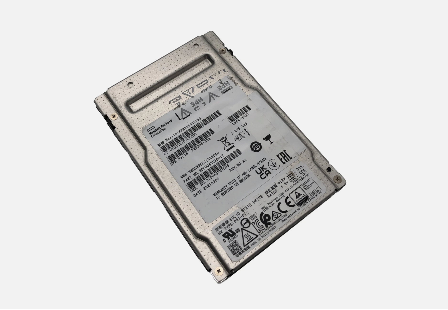 Server Storage Drive for HP KPM6XVUG1T60 P26294-002 - 1.6 TB SAS