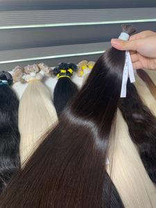 ผมต่อแบบดิบๆชาวเวียดนามแบบ100% ขนาด60ซม. ผมดิบแบบคู่สีดำธรรมชาติ - Product Image 3