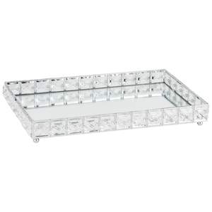 Plateau de service en cristal exclusif, idéal pour offrir en cadeau aux amateurs de décoration intérieure et pour les célébrations d'occasions spéciales - Product Image 1