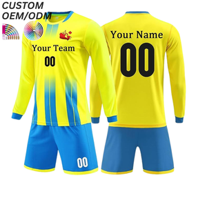 Ensemble de vêtements de football, maillot d'entraînement d'équipe, shorts respirants à séchage rapide, logo personnalisé, support OEM ODM pour vêtements de football professionnels - Product Image 4