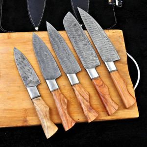 High Carbon Steel Professional Chef <b>Knife</b> <b>Kitchen</b> Cutlery Hand Forged <b>Sharp</b> Cooking Tool Japanese Santoku Utility Cleaver - Product Image 1