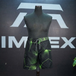 Men's Geometric Print <b>Board</b> Shorts Quick Dry Drawstring Waist Mid Length Casual Swimwear with Pockets Sublimation <b>Transfer</b> Print - Product Image 1