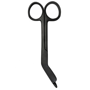 Tijeras Tácticas Manuales para Vendas Lister, Negras, de 5.5 Pulgadas, Aprobadas por CE e ISO, para Trauma, Emergencias Médicas, de Acero Inoxidable, OEM, Bajo MOQ - Product Image 4