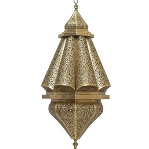 Lanterne marocaine élégante en fer pour la décoration de table basse, améliorant l'espace de vie grâce à des motifs artistiques de lumières et d'ombres - Product Image 1