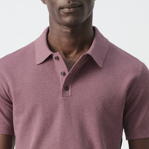 Camiseta Casual de Manga Corta para Hombre, Moderna, con Cuello Camisero y Cierre de Botones, con Logotipo Personalizado, Material Suave, Precio Económico - Product Image 2