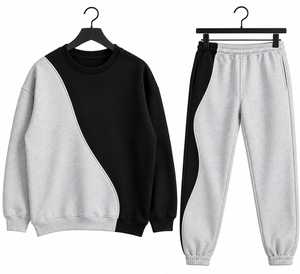 Conjunto Deportivo de 2 Piezas Unisex para Invierno, Sudadera y Pantalones Deportivos, Personalizable, Informal, Transpirable, al Por Mayor - Product Image 5