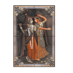 300X450มม. ดิจิตอล Bansuri Wala กระเบื้องเซรามิกขนาดเล็กพิมพ์ลายกระเบื้องผนังสไตล์คลาสสิกที่ทันสมัยสำหรับฟังก์ชั่นภายใน - Product Image 3