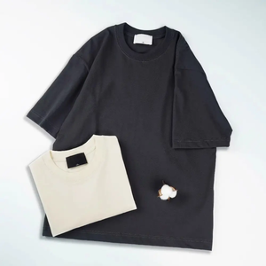 T-shirt Homme Décontracté à Coupe Slim en Jersey 100% Coton Lourd 300gsm Personnalisé à Séchage Rapide avec Motif et Épaules Tombantes – Nouvelle Collection - Product Image 1