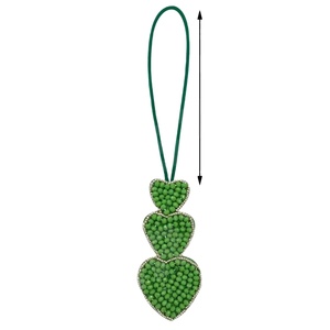 Coeur vert breloques perles de rocaille mignon quotidien personnalisé caractère étoile breloques fille cadeau nouveau style tendance pour perlé - Product Image 1