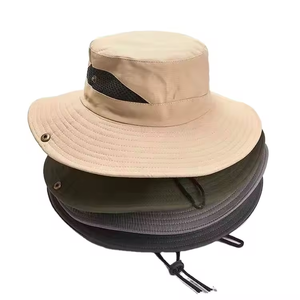 Chapeau Bob de Pêcheur Noir pour Hommes, en Maille Respirante, à Large Bord, Idéal pour l'Été, le Ski, le Cyclisme et l'Usage Quotidien - Product Image 1