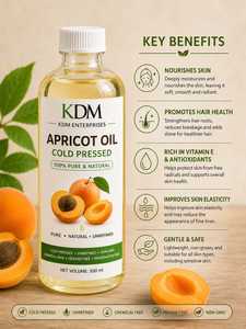 Aceite de Semilla de Albaricoque 100% Puro y Natural para el Cuidado de la Piel, Fabricado por KDM Enterprises - Product Image 6