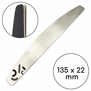 Limes à ongles jetables légères en acrylique en forme de demi-lune 135*22 mm double face avec papiers abrasifs amovibles - Product Image 1
