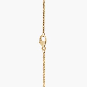 Chain-Set Initial N <b>Necklace</b> With Lab-Grown Diamonds In Yellow Gold - Product Image 3