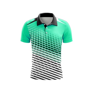 เสื้อเจอร์ซี่ย์สำหรับเล่นเทนนิส,เสื้อคริกเก็ตแขนสั้นพิมพ์ลายได้ตามต้องการ - Product Image 4