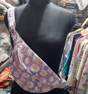 Bolso de Pecho Bohemio de Algodón con Patrón Geométrico, Correa Ajustable, Cierre de Cremallera, Bolso Cruzado de un Solo Hombro para Mujer - Product Image 3