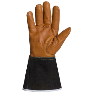 Guantes de soldadura de cuero premium resistentes al calor, guantes de soldadura MIG TIG de alta resistencia para uso industrial, protección contra altas temperaturas - Product Image 3