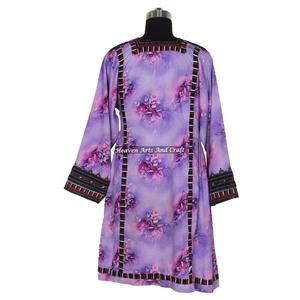 Vestido Balochi BDR089 Vintage Real Kuchi Banjara, Bordado a Mano, Estilo Bohemio, de Proveedor Indio, Hecho a Mano - Product Image 2