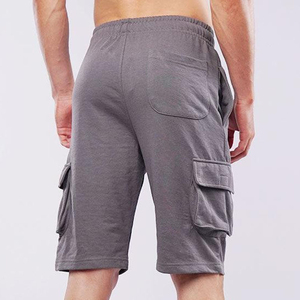 Fabricants de vêtements sur mesure, pantalons cargo en coton pour hommes, été, shorts de travail décontractés, randonnée, multi-poches, vente en gros OEM - Product Image 2