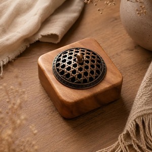Customized <b>Incense</b> <b>Burner</b> made up of high quality wood and purely handmade available in different size and design - Product Image 1