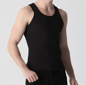 Ultra Lightweight Breathable cotton material Exercise <b>Singlet</b> Swaet Wicking with Side for <b>Running</b> and Gym Wear Tank - Product Image 2