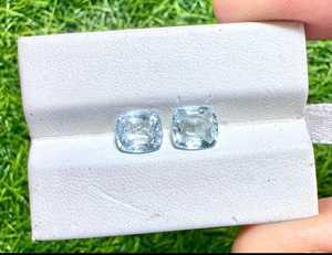 พลอยอะความารีนธรรมชาติทรงคุชชั่นสีน้ำเงิน สำหรับทำเครื่องประดับ - Product Image 5