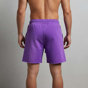 Men's Oversized High Street Style <b>Elastic</b> Waist Shorts sun fade 2026 Custom DTF Printed Solid Logo Plus Size men shorts - Product Image 2