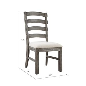 Wallace & Bay Rusti marrone imbottito sedie da pranzo Set di 2 - Product Image 4