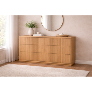 Colección LINEAR RANGE, Muebles de Madera para Dormitorio y Sala de Estar, Cómoda de Madera Duradera y Ecológica con 6 Cajones, Precio de Fábrica - Product Image 3