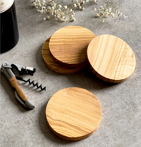 Posavasos de Madera Premium, Posavasos de Madera Personalizados Promocionales, Últimos Modelos, Posavasos de Color Madera Natural, Mejor Precio - Product Image 6
