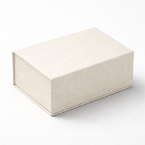 Boîte d'emballage cadeau en papier DHP personnalisable avec logo imprimé, 75 % coton et 25 % lin, pour vêtements - Product Image 2