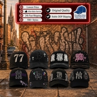 Casquettes de baseball en daim ajustables à 5 panneaux et visière incurvée, de haute qualité, 3 étoiles, tendance, avec puce NFC, modèles Danny et Barbas