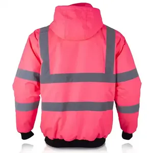 Chaqueta de seguridad de alta visibilidad, cortavientos ligero para ciclismo, correr, senderismo, logotipo personalizado, chaqueta protectora solar para hombres - Product Image 6