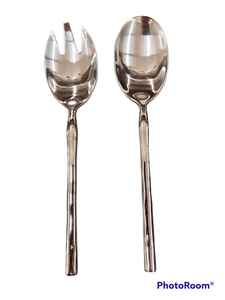 Compre Cubiertos Hechos a Mano Duraderos con Acabado Artesanal, Diseño Único, Cuchara para Servir Ensaladas de Acero Inoxidable, Utensilios de Cocina de Alta Calidad - Product Image 6