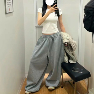 Pantalones Deportivos Holgados de Cintura Alta para Mujer, Pantalones Largos Casuales y Cómodos para Otoño e Invierno - Product Image 1