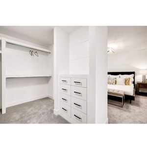 Armario Abierto de Alta Calidad CANA, Sistema de Almacenamiento Moderno para Hoteles, Muebles para Vestidor, Armario Empotrado Personalizado, Blanco, para Dormitorio - Product Image 1
