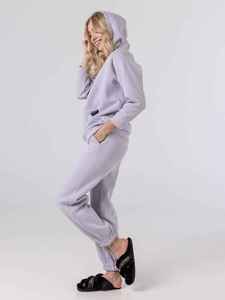 Custom Womens Winter Solid Sage Green Short Tracksuit <b>Set</b> Pullover Hoodie <b>Jogger</b> Pants Casual Sportswear Two Piece <b>Matching</b> - Product Image 5