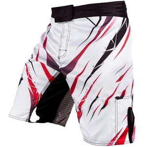 Pantalones Cortos Deportivos Unisex Personalizados con Estampado Digital para BJJ, Jiu Jitsu, Grappling, UFC, MMA, Transpirables, de Spandex/Nailon, Tela 100% Preencogida, 240g, OEM - Product Image 3