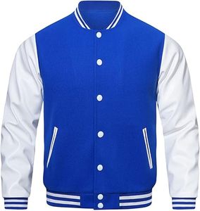 2025 Best <b>Men's</b> Lightweight Long Stand Varsity Bomber Baseball Jackets Breathable Letterman Plus Size <b>Mens</b> Jacket - Product Image 4